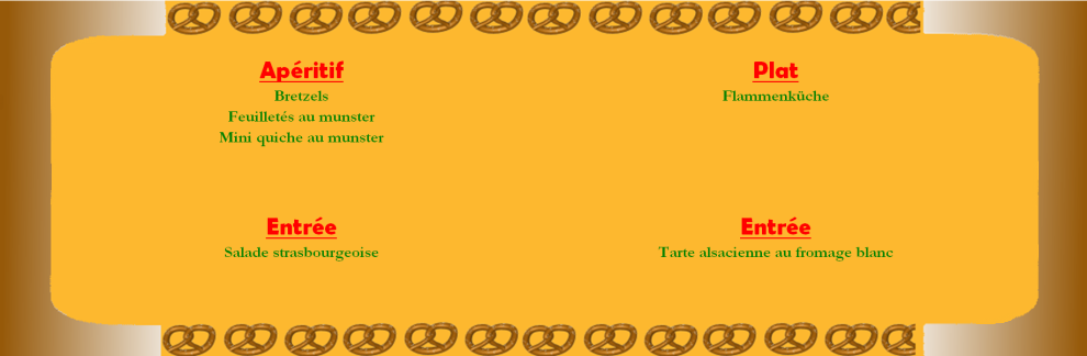 Menu alsace