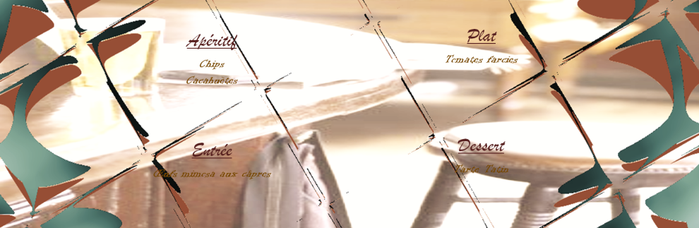 Menu bistrot