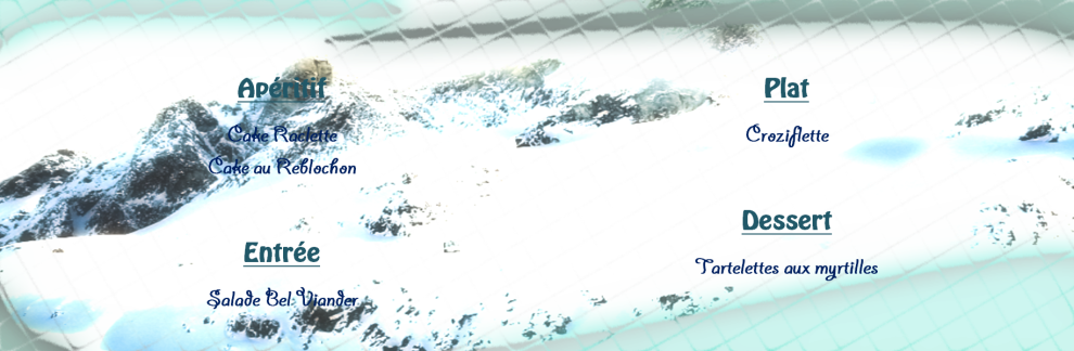 Menu Montagne